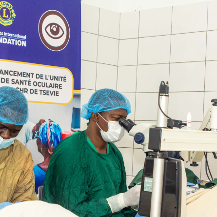 77 patients opérés de la cataracte à Tsévié